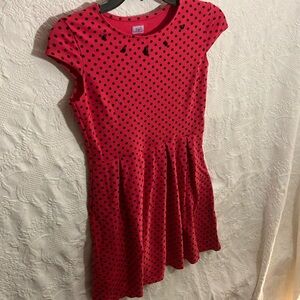 F&F pink and black dot dress